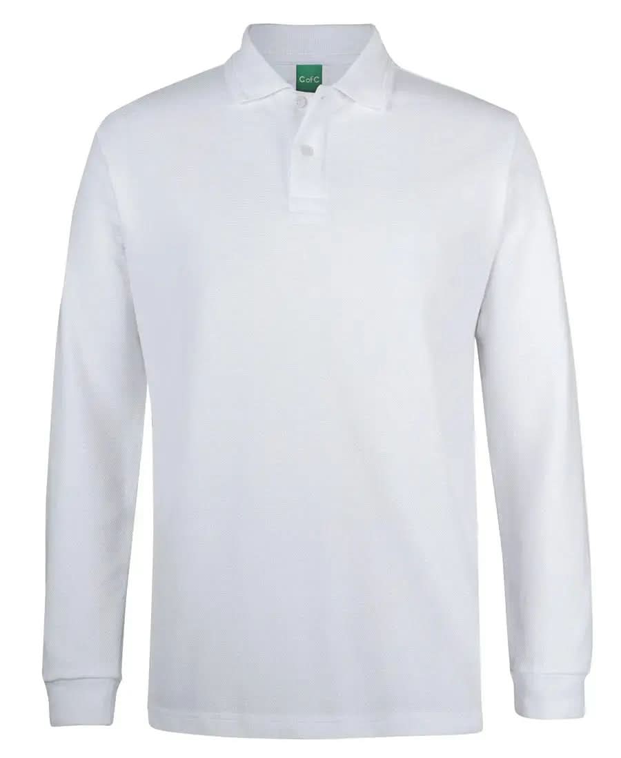 Jb's Popcorn Cotton Long Sleeve Polo Shirt 2PCL